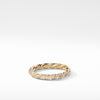 Paveflex Ring with Diamonds in 18K Gold, 2.7mm