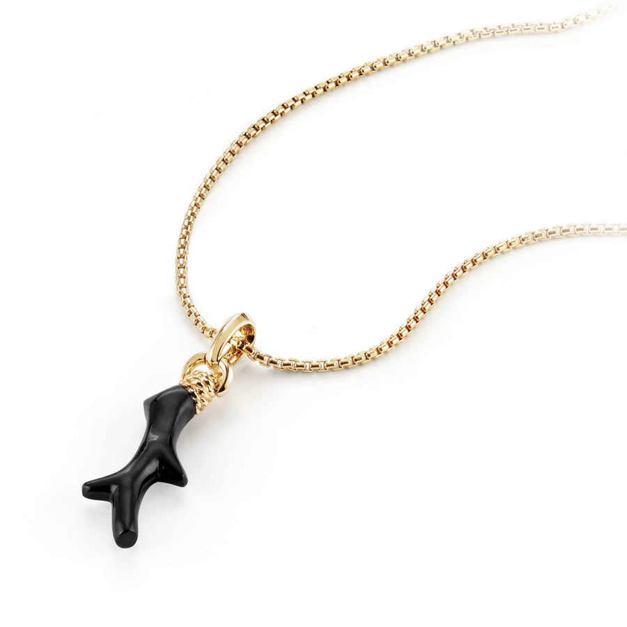 David Yurman Coral Amulet in Black Onyx with 18k Gold - D1332388BBO