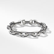 Streamline? Chain Link Bracelet with Black Diamonds