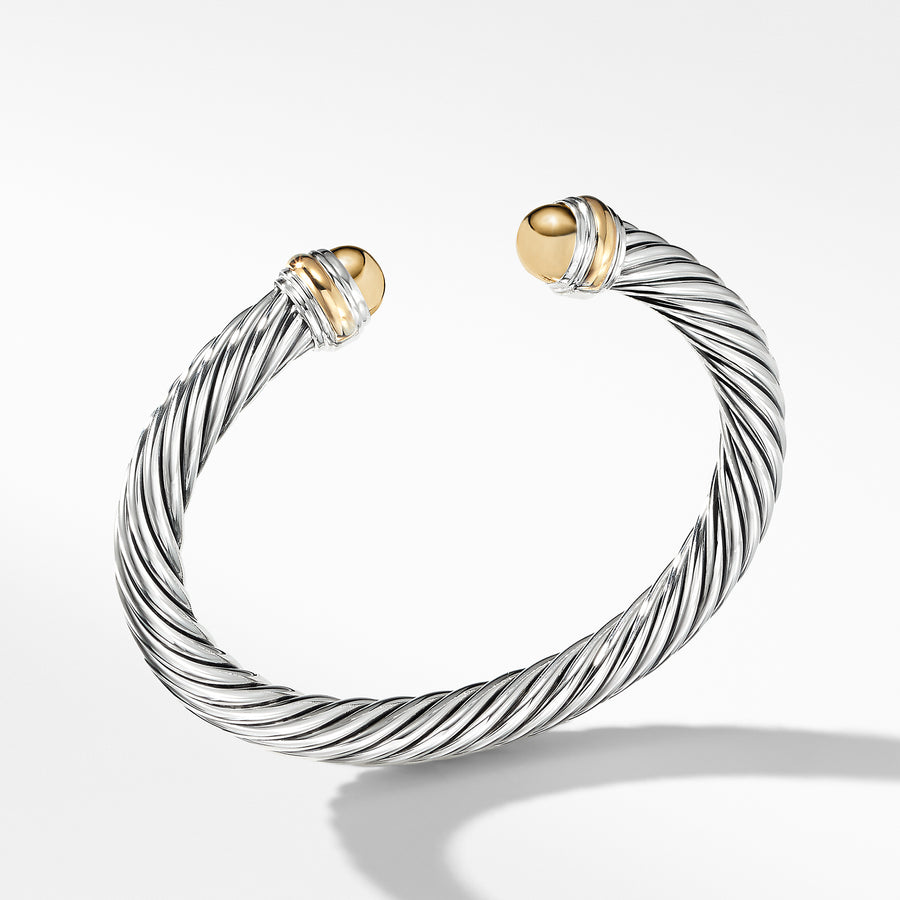 David Yurman Cable Classics Bracelet with 14K Gold Domes - B04425S4GG