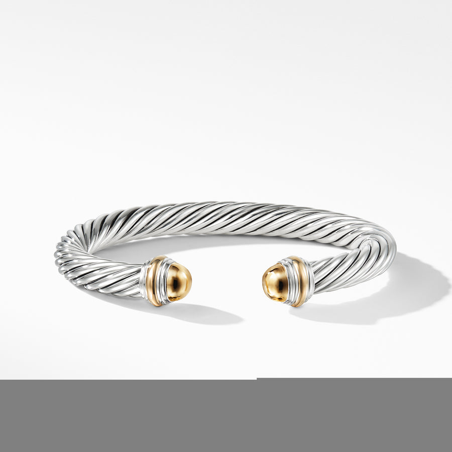 David Yurman Cable Classics Bracelet with 14K Gold Domes - B04425S4GG