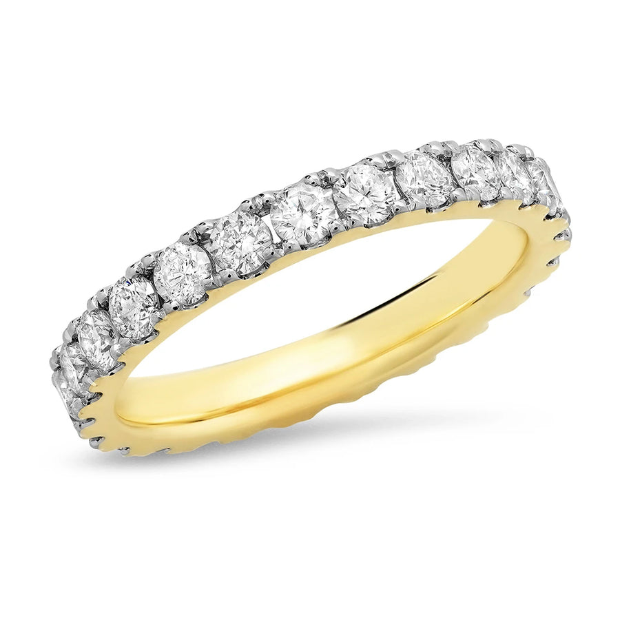 Eriness 14K Yellow Gold Large Diamond Eternity Band - SBR23-YG-WD