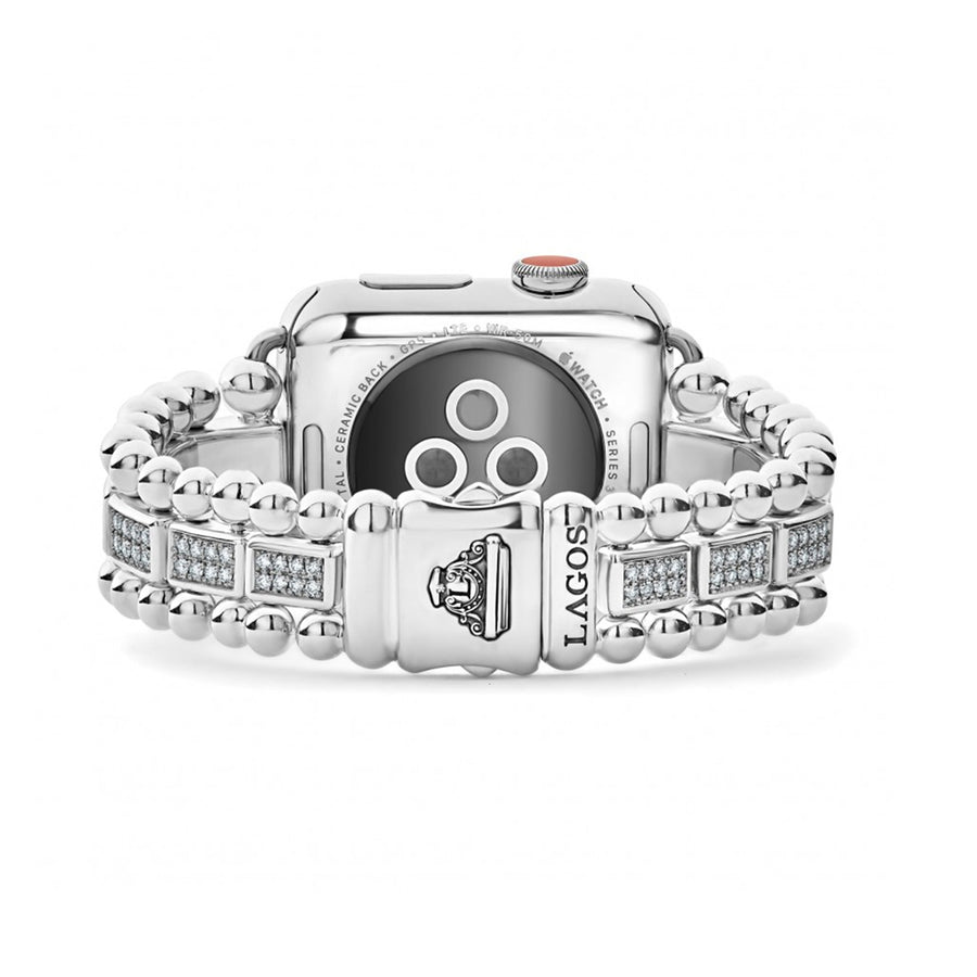 Lagos Smart Caviar Diamond Watch Bracelet- 12-90004-DD7
