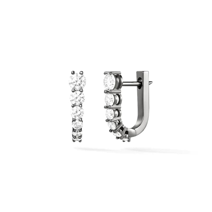 Melissa Kaye 18K Gold Aria U Diamond Huggie Earrings - E1814A