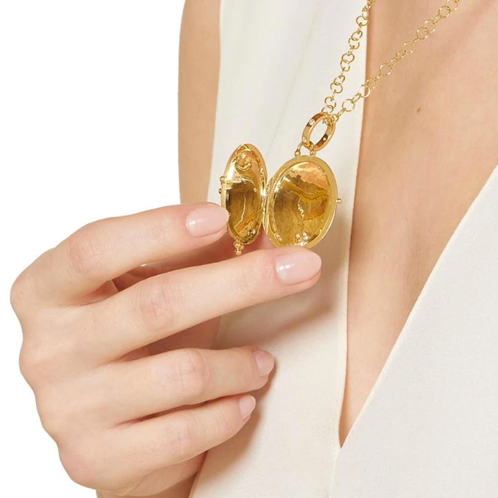 Temple St. Clair 18K Dragonfly Locket - P31808-DFLYLOC