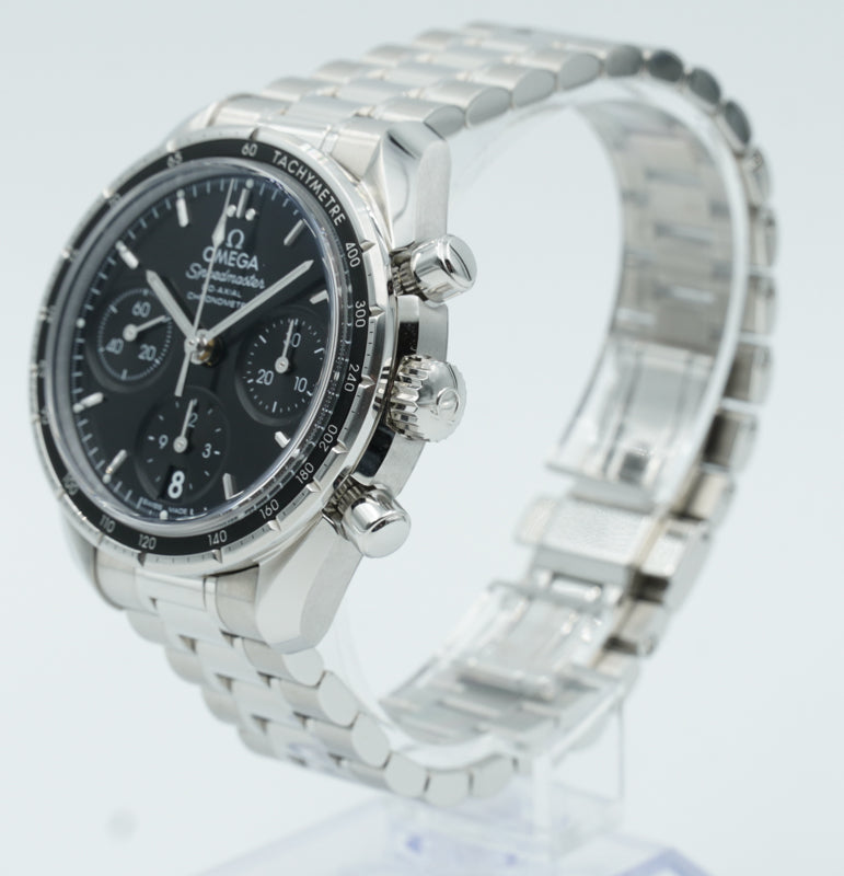 SOLD - Omega Speedmaster 324.30.38.50.01.001 Black Dial on Bracelet - 38mm