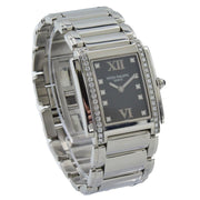 This piece was recently taken in by our store and is in very good condition. The Patek Twenty-4 is an elegant timepiece which is as beautiful of a piece of jewelry as it is a fine timepiece. Dedicated to the young, active modern woman, it was conceived to fit in with every moment of her life. It is the perfect complement to fashionable business or casual wear and the most elegant evening-wear.This piece was sold in 06/2019. If you are looking for this piece or something similar, please let us kn