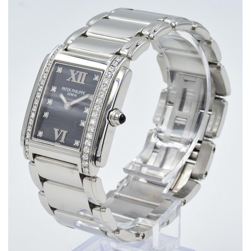SOLD 06/2019 - Patek Philippe Twenty-4 - 4910/10A - Stainless Steel w. Diamond Indices - 25mm
