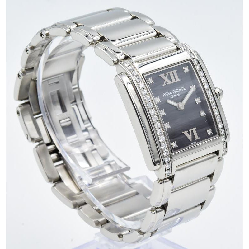 SOLD 06/2019 - Patek Philippe Twenty-4 - 4910/10A - Stainless Steel w. Diamond Indices - 25mm