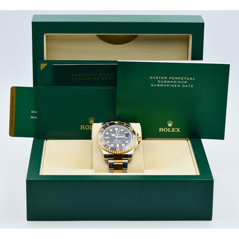 SOLD - Rolex Submariner Date - 116613LN - Two-Tone 18k Yellow Gold Black Dial - 40mm