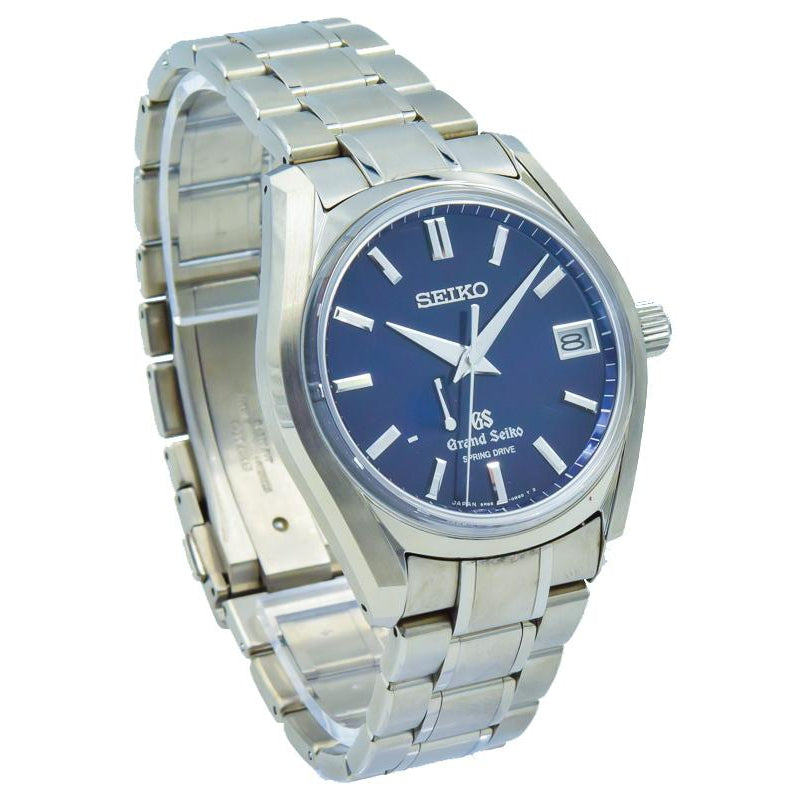 This Seiko Grand Seiko SBGA127 was recently traded in to our store and is in very good condition! This piece will come with the original box and papers. Ever since the break off from Seiko, the Grand Seiko line has really become a front runner in the fine timepiece marketplace. The SGS models have become very desirable and hard to find. This is a great opportunity to acquire a tougher piece to find at a great price.  Not to mention, its a 55th Anniversary Limited Edition!This piece was sold in F