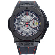 This Hublot Big Bang Ferrari was recently traded in to our store and is in excellent condition! The previous owner did not provide the warranty card, but it does come with the original box and special Hublot winder. This model was limited and is very hard to find, especially in this condition! This is a great opportunity to pick one up at a previously owned price!This piece sold in April 2020. If you are looking for something similar, please reach out to us!