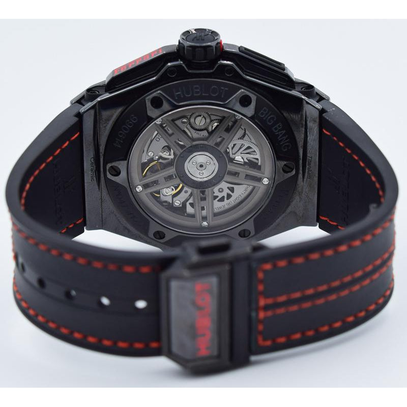 SOLD - Hublot Big Bang Ferrari Unico Black Ceramic - 401.CX.0123.VR - 45mm Lted.