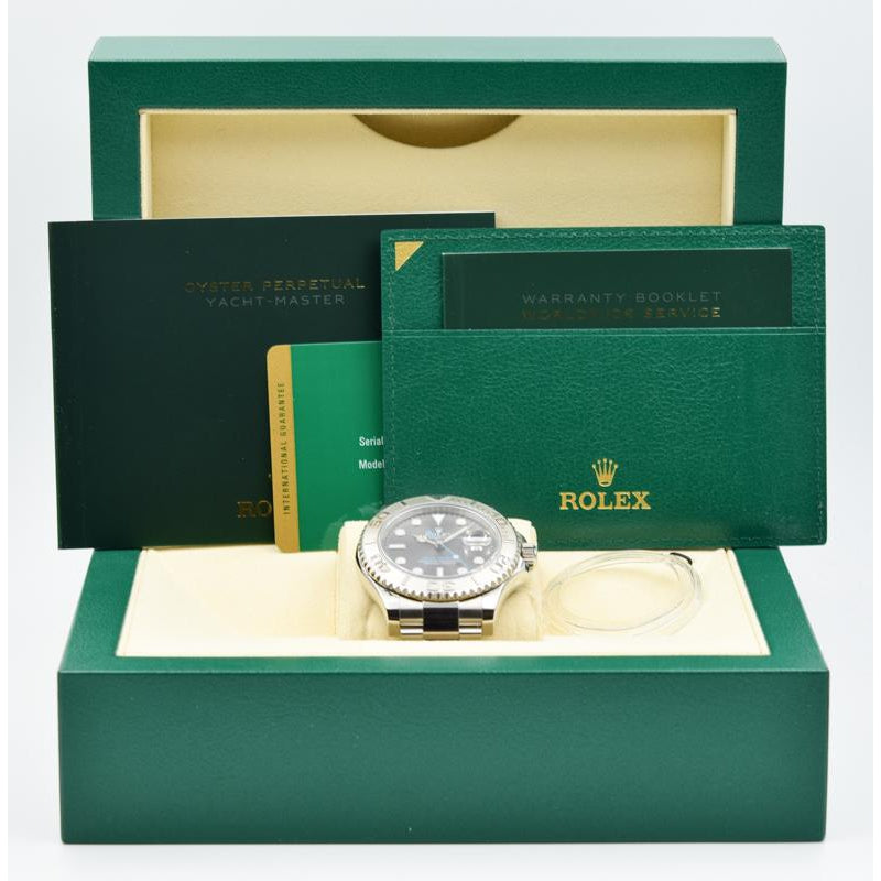 SOLD- Rolex Yachtmaster 116622 Rhodium Dial with Platinum Bezel - 40mm