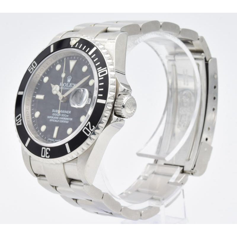 SOLD - Rolex Submariner 16610 Black Dial and Bezel - 40mm