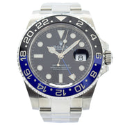 This Rolex GMT-Master II was recently traded in to our store and is in very good condition! This piece comes with the original box and booklets (no warranty card). The 116710BLNR has recently been discontinued and is becoming harder and harder to find. This is a great opportunity to pick one up in very good condition!This piece was sold in November 2019. If you are looking for this piece, please reach out to us!