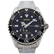 This Seiko Grand Seiko diver was recently traded in to our store and comes with the full box and papers. This model is in a 44mm titanium case and comes on a bracelet. The Seiko Grand Seiko logos on the dial signify that this piece was made before the split of the 2 brands and makes this very hard to come by. This piece was sold in February 2020.