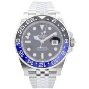 This Rolex GMT-Master II was recently traded in to our store and is in very good condition! This watch comes with the full box and papers. The new GMT-Master II Batman was introduced this year on a jubilee bracelet. With this drop being so recent, these are super hard to come by and the wait lists are long! This is the perfect opportunity to pick one up in very good condition with the full box and papers!This piece was sold in October 2019. If you are looking for this piece, please reach out to 