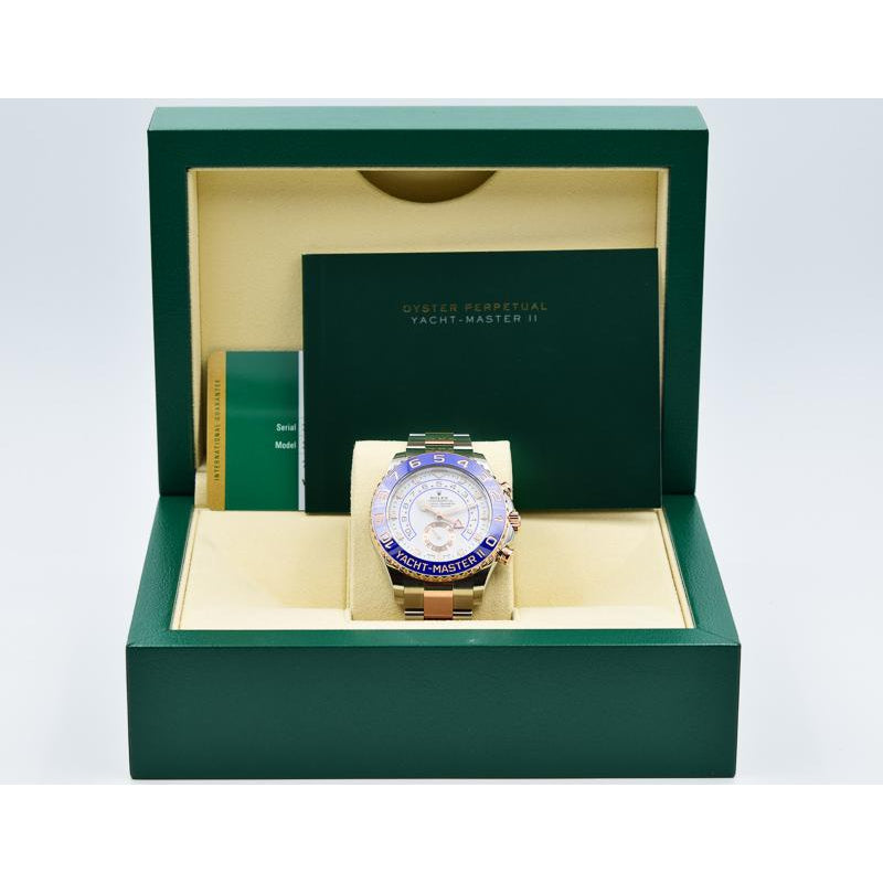 Buy Pre-owned Rolex Yacht-Master 18K Gold Blue Dial 2019