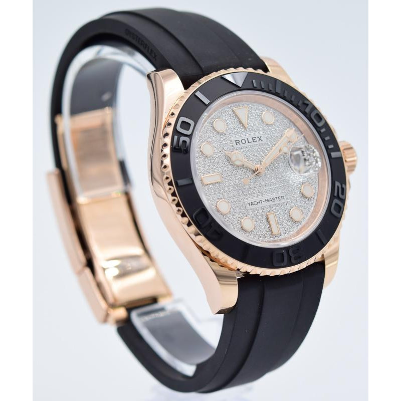 SOLD 12/2019 - Rolex Yacht-Master 40mm 116655 - 18k Rose Gold Case with Diamond Pave Dial