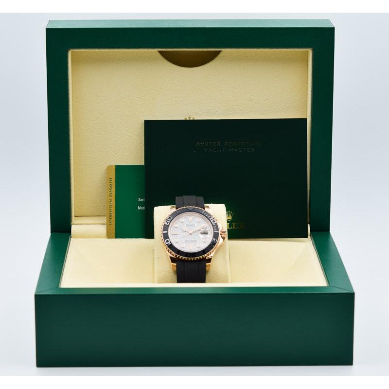 SOLD 12/2019 - Rolex Yacht-Master 40mm 116655 - 18k Rose Gold Case with Diamond Pave Dial