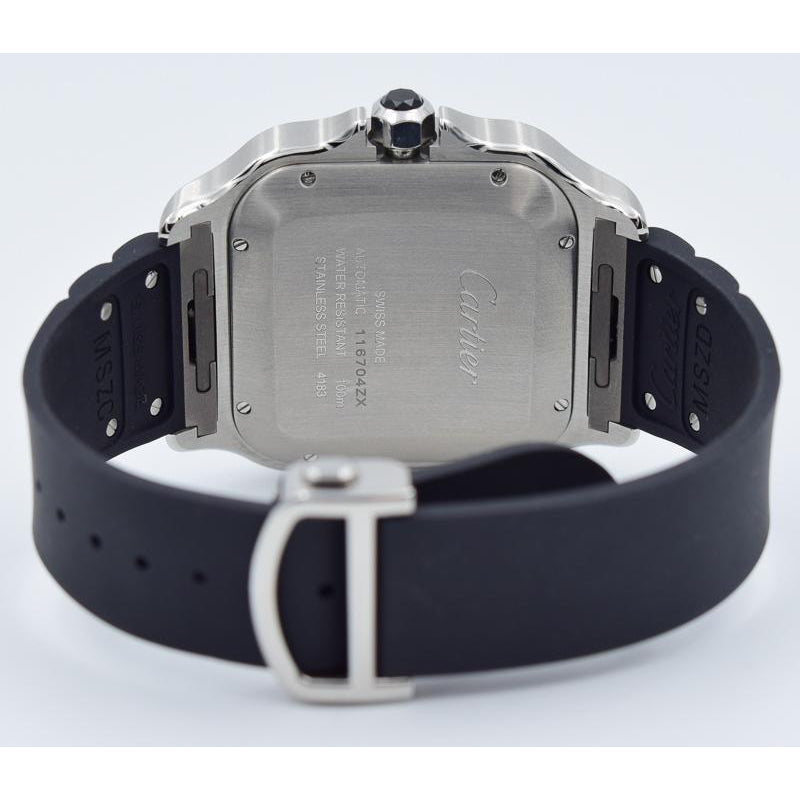 SOLD 11/2019 - Cartier Santos - WSSA0017 - Silver Dial with Chronograph Box and Papers - 43mm