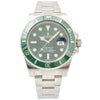 This Rolex Submariner 11610V Hulk was recently traded in to our store and is in good-very good condition. This watch will come with the full box and papers. The warranty card is dated 2014. This model is in a 40mm stainless steel case with a green dial and green ceramic bezel. 