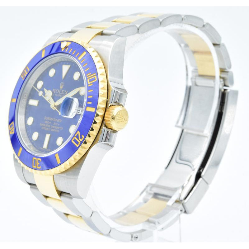 SOLD - Rolex Submariner 116613LB Two-Tone Blue Dial - 40mm