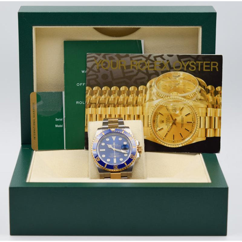 SOLD - Rolex Submariner 116613LB Two-Tone Blue Dial - 40mm