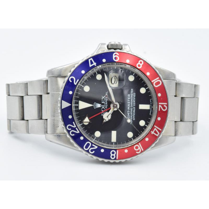 SOLD - Rolex GMT-Master 1675 Pepsi Bezel - Vintage Circa 1978 Original Condition