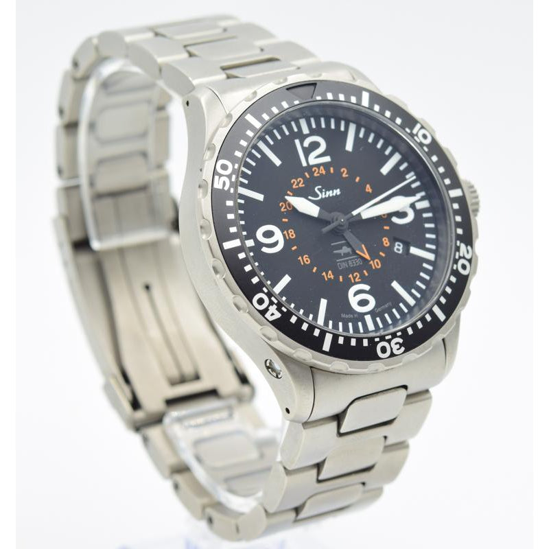 SOLD - Sinn 857 UTC Second Timezone Box and Papers - 43mm
