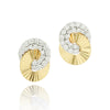 Perfect for the days when you cant decide between plain gold or diamonds-- choose both! These earrings have a touch of old school glamour mixed with modernity. 