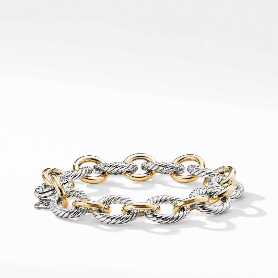 Sterling silver and 18-karat yellow gold ��� 12mm wide ��� Lobster clasp
