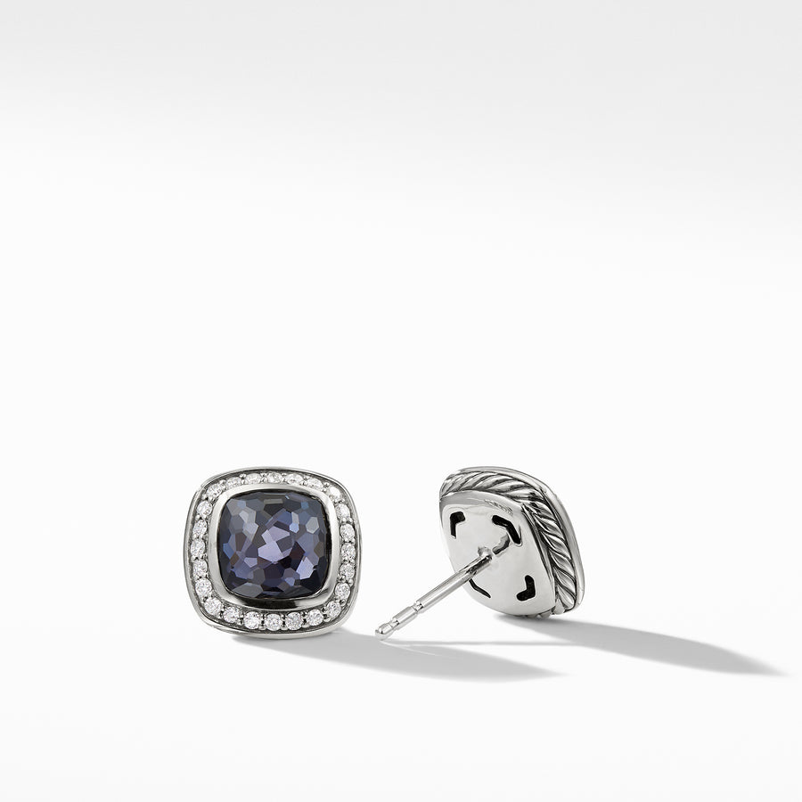 David Yurman Earrings with Amethyst and Diamonds - E12310DSSAAHDI