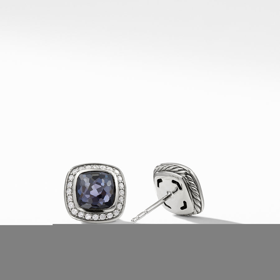 David Yurman Earrings with Amethyst and Diamonds - E12310DSSAAHDI