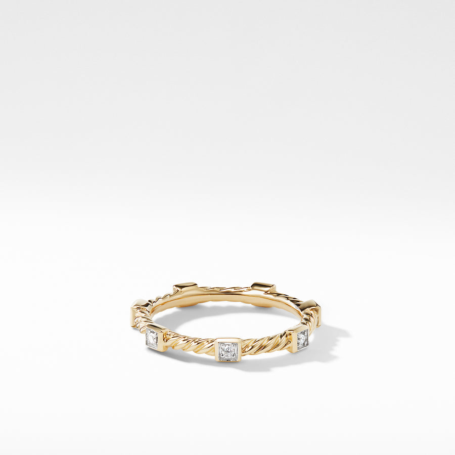 David Yurman Ring with Diamonds in 18K Gold - R12820D88ADI