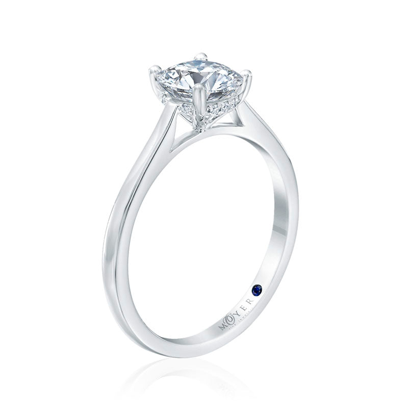 Moyer Collection 18k White Gold Solitaire Engagement Ring - 364447