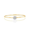 Yellow gold diamond wire Love Always bracelet (0.33 tcw).