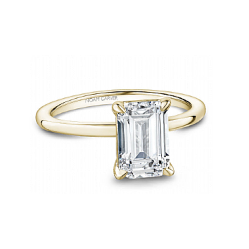 Noam Carver 14K Yellow Gold Emerald Cut Solitaire Engagement Ring- B371-03YM