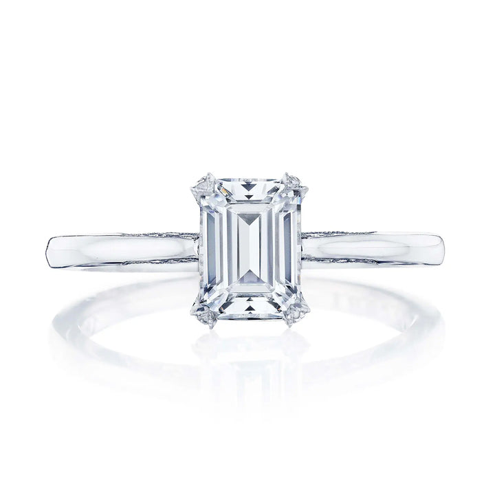 Tacori Platinum Simply Tacori Emerald Solitaire Engagement Ring - 2678EC7X5