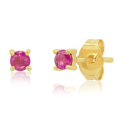Where have these studs been all my life? The Ruby Studs are made up of 0.28 carats worth of rubies and fill the need of that not-too-big and not-too-small stud shape that you've always been searching for. They can be dressed up or down, and can be worn in any of your ear holes. They look amazing next to our Mini Diamond Huggies, or on their own. These Eriness earrings are not to be missed.