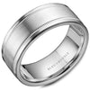 A white gold wedding band with milgrain detailing. This ring is available in 14K, 18K (White, Yellow & Rose gold), Platinum 950 & Palladium, please call for pricing.