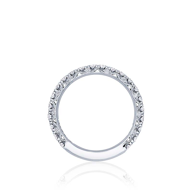 Tacori Platinum Petite Crescent Anniversary Wedding Band - HT254525B34