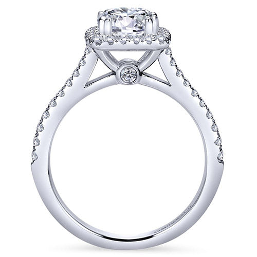 Gabriel & Co. 14k White Gold Round Halo Engagement Ring - ER8152W44JJ