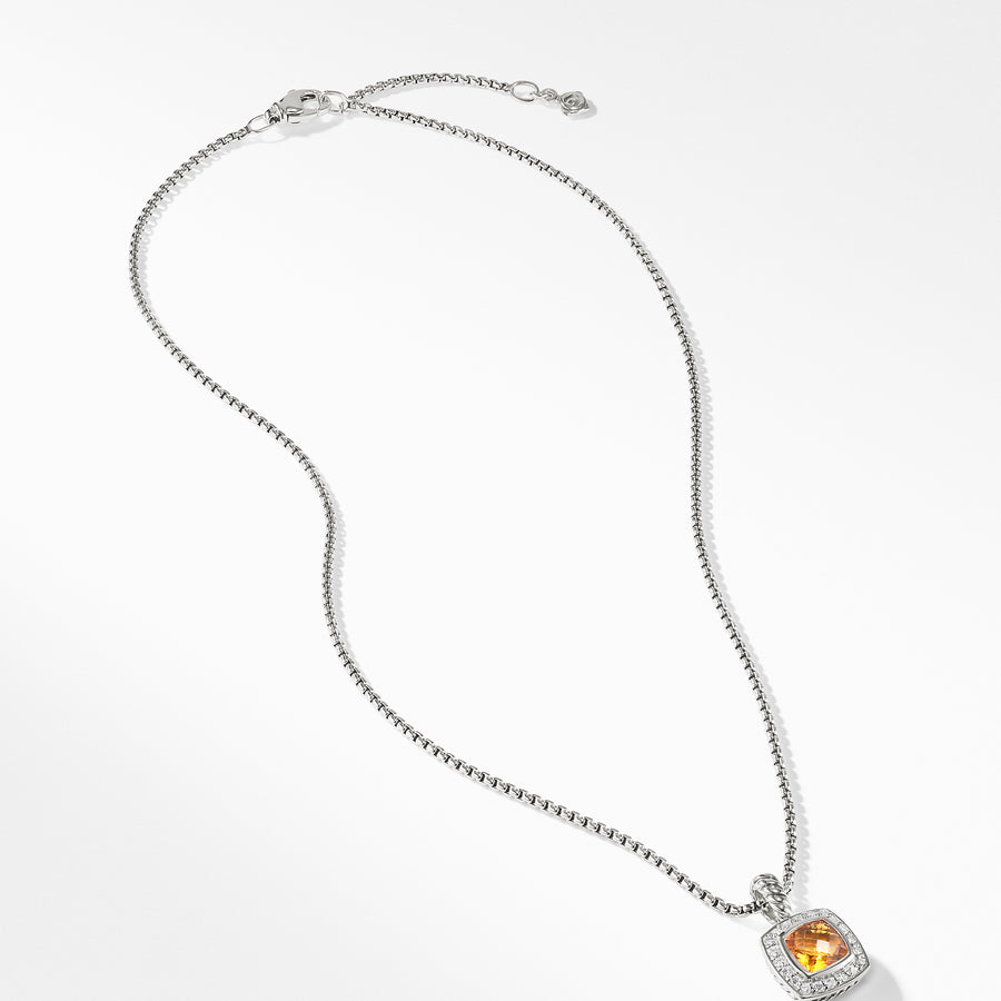 David Yurman Pendant Necklace with Citrine and Diamonds - N07212DSSACIDI