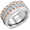 A multi-component CARLEX in white and rose gold dazzled with 370 diamonds. This ring is available in 18K (White, Yellow & Rose) gold & Platinum 950.
