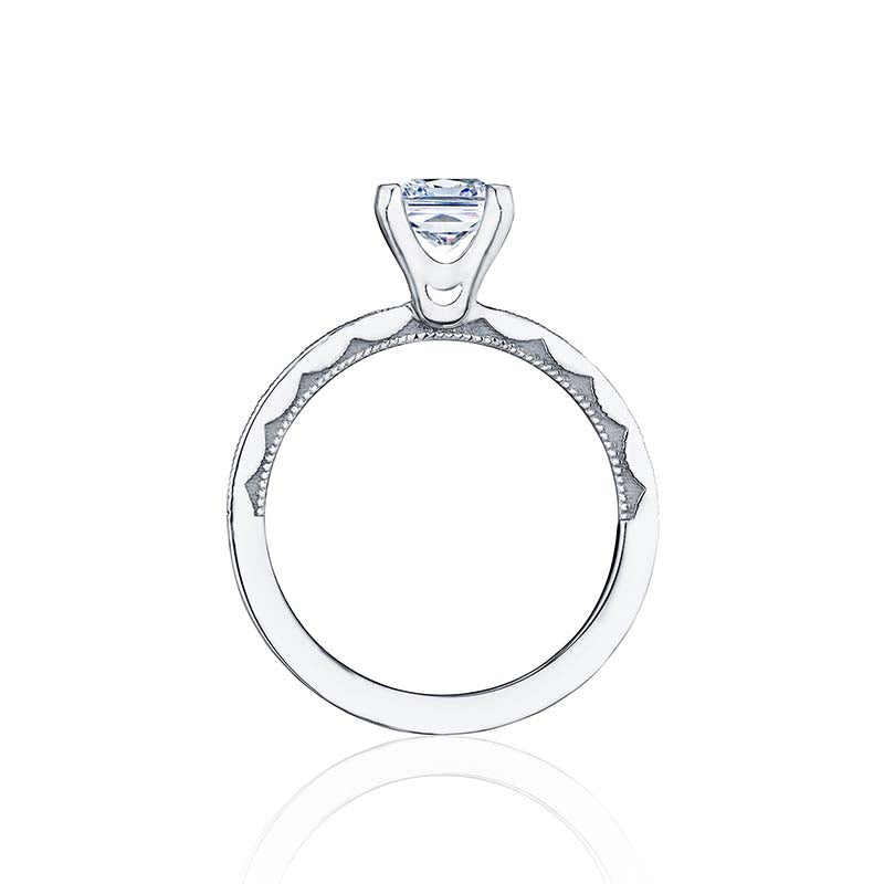 Tacori Platinum Sculpted Crescent Straight Engagement Ring - 45-15PR55