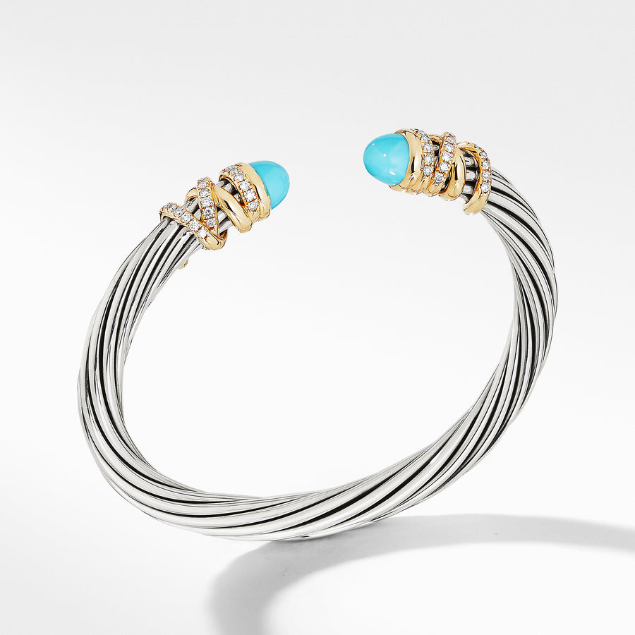 David Yurman Helena Bracelet with Turquoise and Diamonds - B14212DS8DTQDI