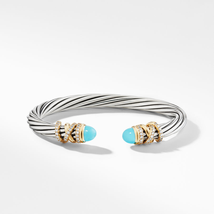 David Yurman Helena Bracelet with Turquoise and Diamonds - B14212DS8DTQDI