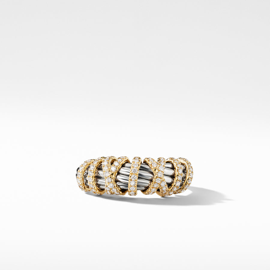 David Yurman Helena Ring with Diamonds and 18K Gold, 8mm - R13281DS8ADI